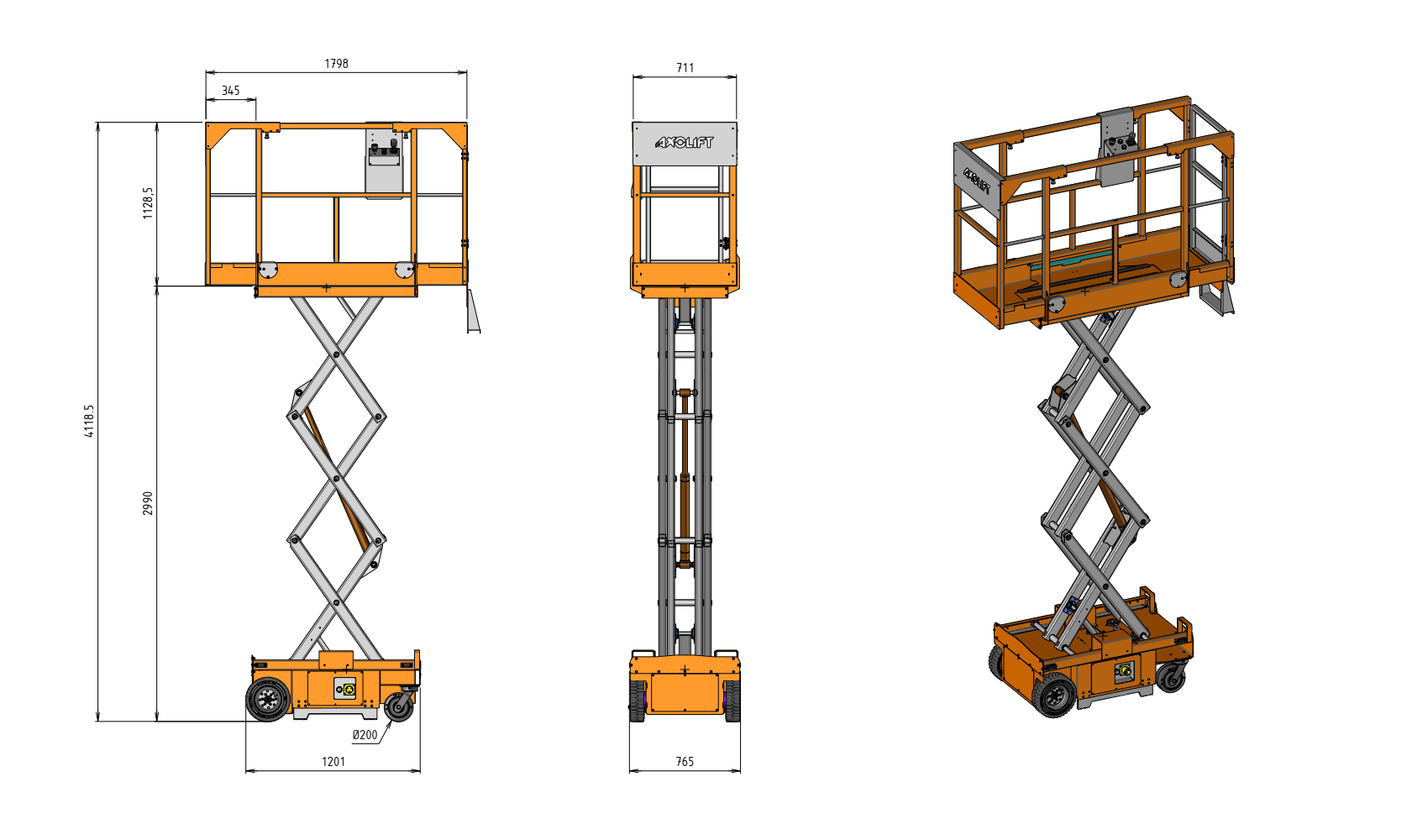 Axolift P300T Scissor Lift